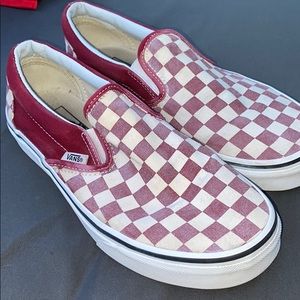 Burgundy Sip on Vans